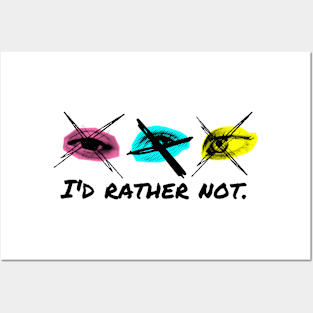 Eye Contact – I'd rather not. Posters and Art